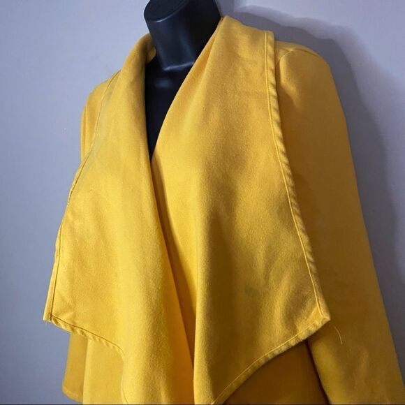 36POINT5 Yellow Mustard Polyester Long Coat - Picture 5 of 11